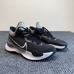 Nike Renew Elevate 3 Boys 5.5 Black Wolf Grey Basketball Sneakers Athletic